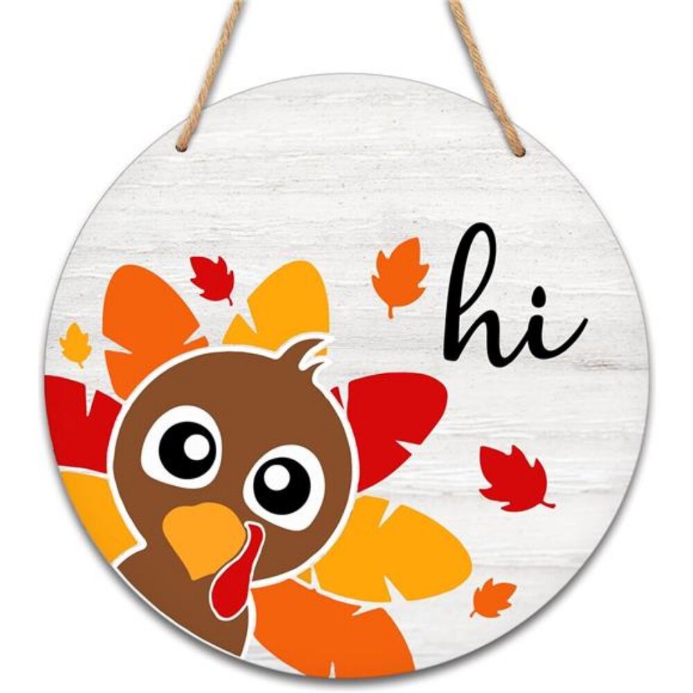 Thanksgiving Wooden Sign for Front Door Decor, Thanksgiving Gifts for Women